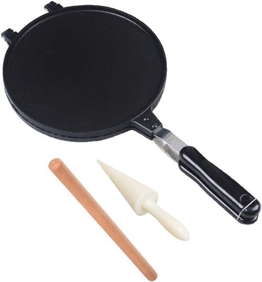Wafelijzer voor Hoorntjes en Krokante Pannenkoeken - Snel en Makkelijk