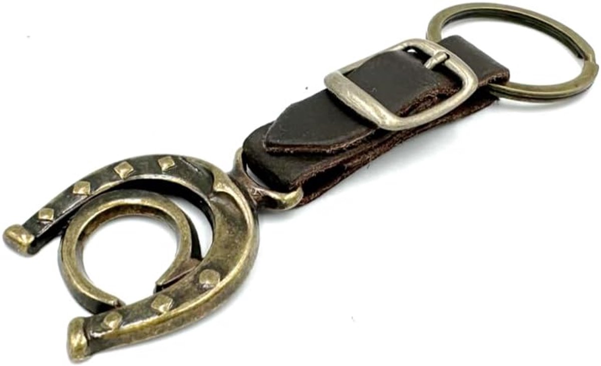 leer koper hoefijzer paard ruiter letter A-Z Made in Europe, C