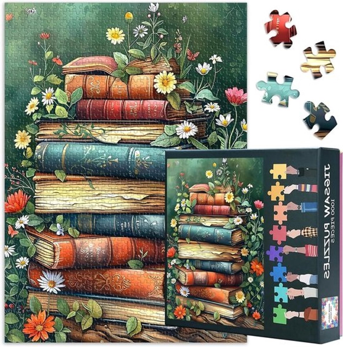 Legpuzzel 1000 stukjes - Volwassen puzzel Uitdagende puzzel - Ontspannen tijdverdrijf - Recyclebaar karton - 50 x 71 cm - Kunstwerk-01