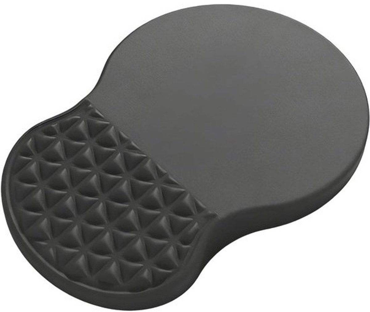 Bureaumat met polssteun - Antislip muismat - Comfortabel werken - Traagschuim polsondersteuning - 33 x 24 cm - Zwart