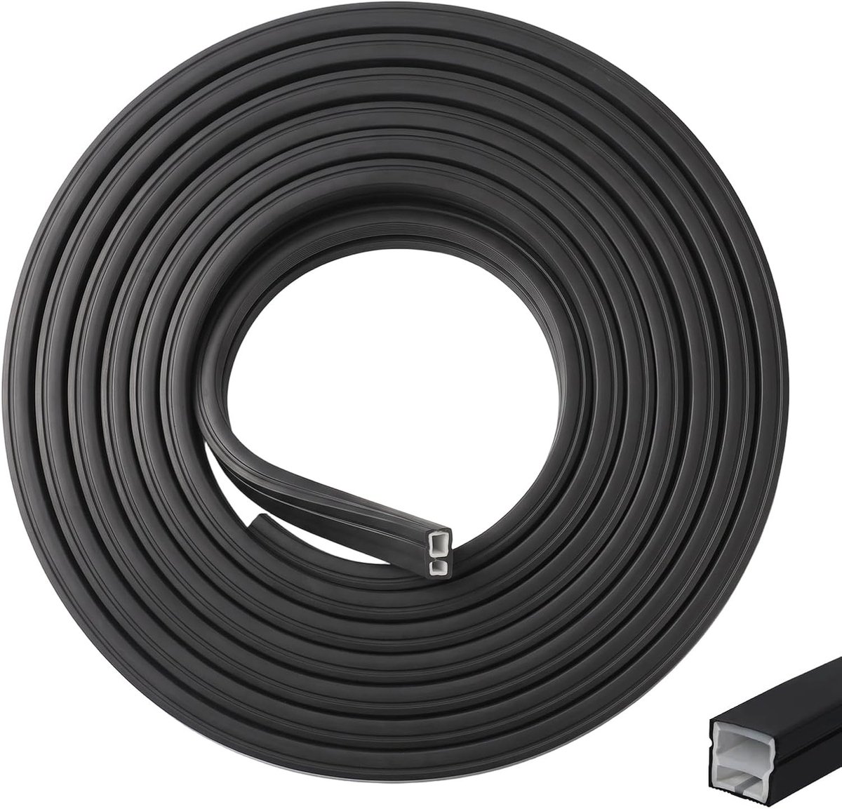 Flexibele LED Strip Diffuser voor 12 x 12 mm Profiel - Waterdichte Verlichting voor Plafond, Kast en Wand - Geluidsabsorberende Paneelverlichting