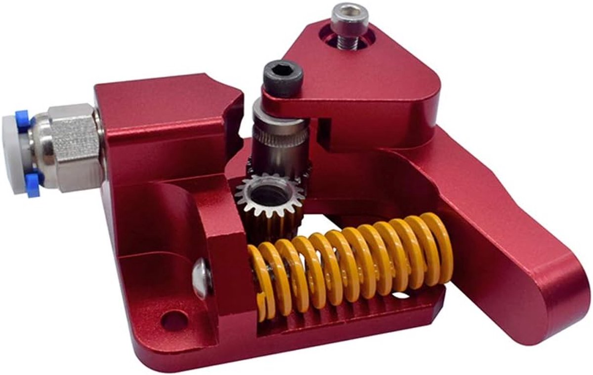 vervanging CR-10S Pro Dual Gear Extruder Dual Drive Gear Aluminium mk8 Metalen Extruder Kit voor Creality 3D-printer CR-10, CR-10 S4, S5 Ender 3, Ender-5 en Tornado 3D-printer