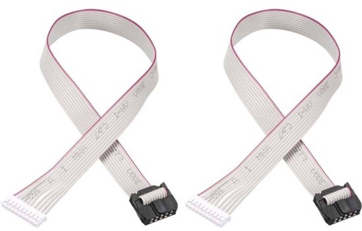Adapter Kabel - Verbindingskabel Stekkers - Apparaten Aansluiten - Dubbele Stekker Koppeling - 34 cm - Zwart
