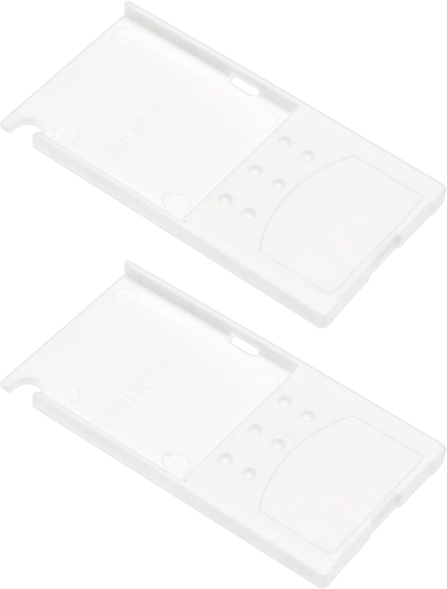 2 Stks Witte Camera's Card Adapter Memory Stick Pro Duo MS Adapter Lange MS-kaart Converter Compatibel met Sony Oude CCD Camera's