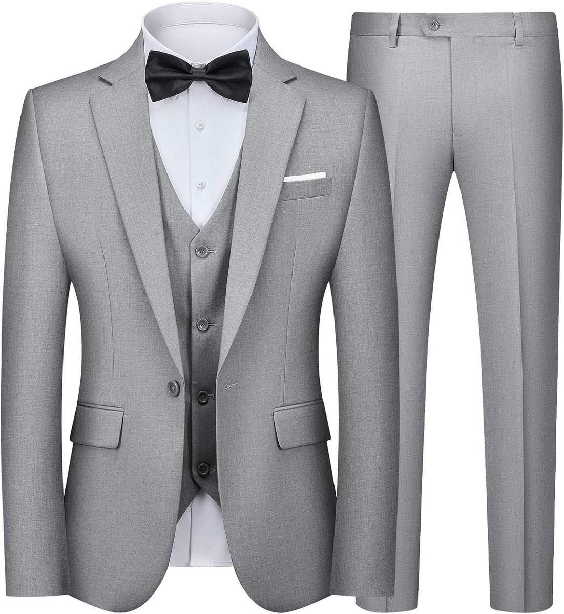 Pakken 3-delige slim fit enkele rij knopen smoking pak blazer vest broek