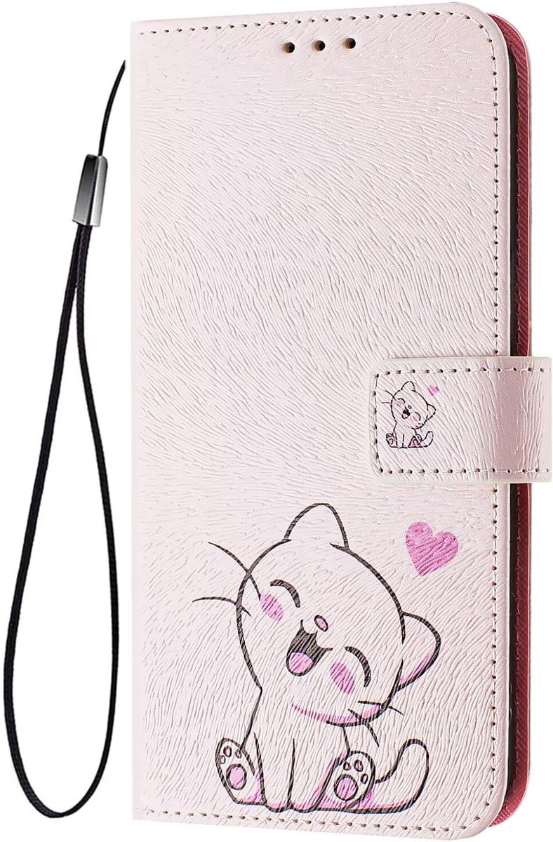 Hoes voor Xiaomi Redmi Note 15 4G/5G/Poco M8 5G, flipcase, PU-leren hoes, elegante bloemen en schattige cartoon, portefeuille, beschermhoes, stootvaste telefoonhoes met stand/kaartenvak