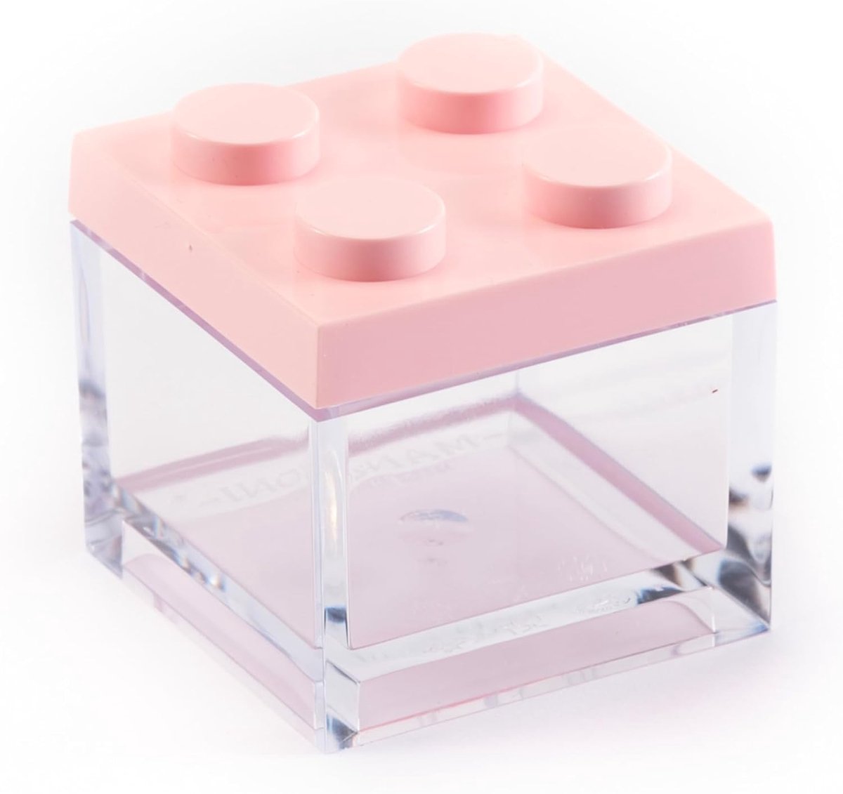 Home Bakstenen baksteen, set van 24 stuks, roze, ideaal als gastgeschenk voor doop en creatieve decoratie, Made in Italy