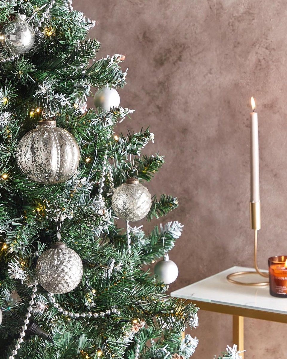 Kerstballen kersthangers kerstboom decoratie zilver Argentin