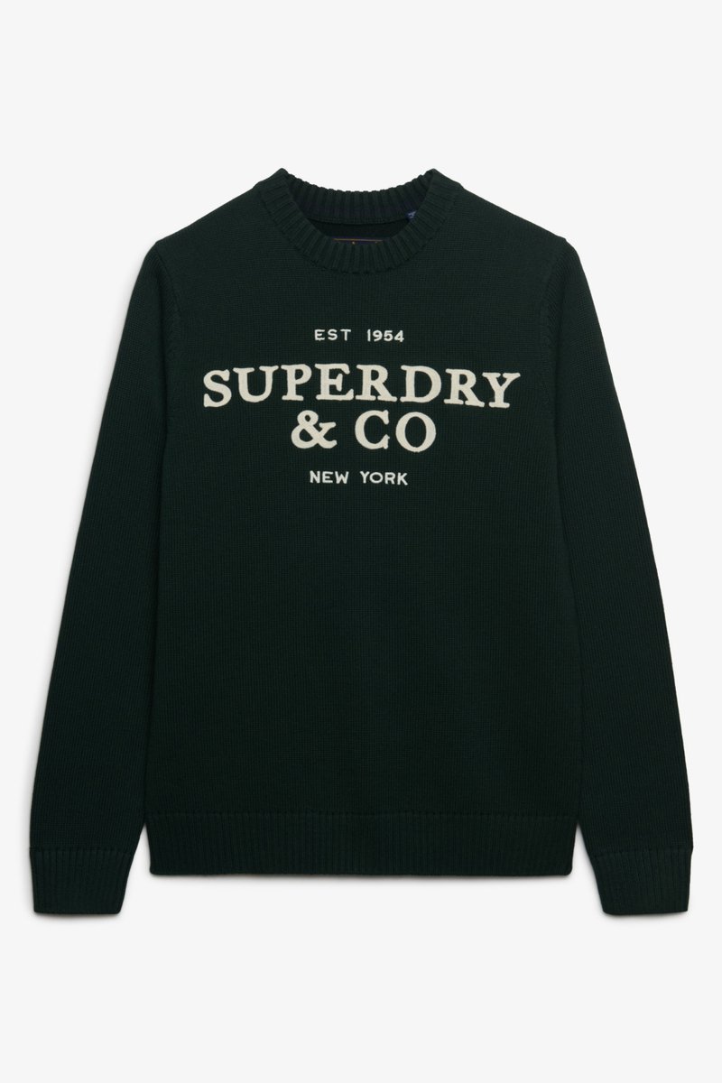 Superdry Trui Applique Graphic Trui M6110788a 20e Forest Mannen Groen