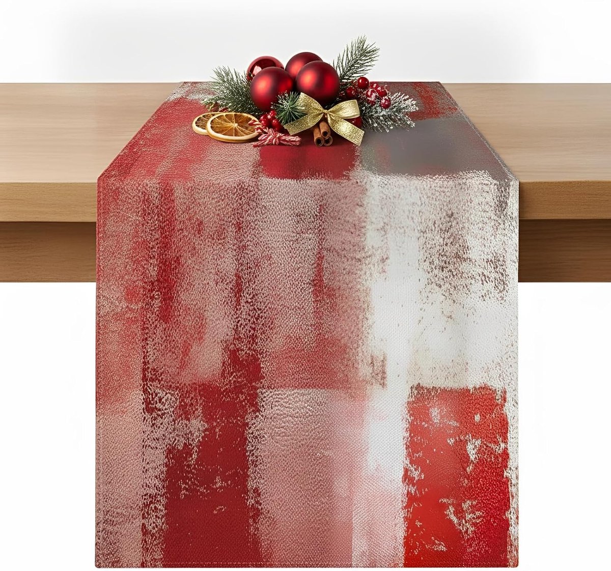 tafelloper, wasbaar, herbruikbaar, 40 x 180 cm, rood