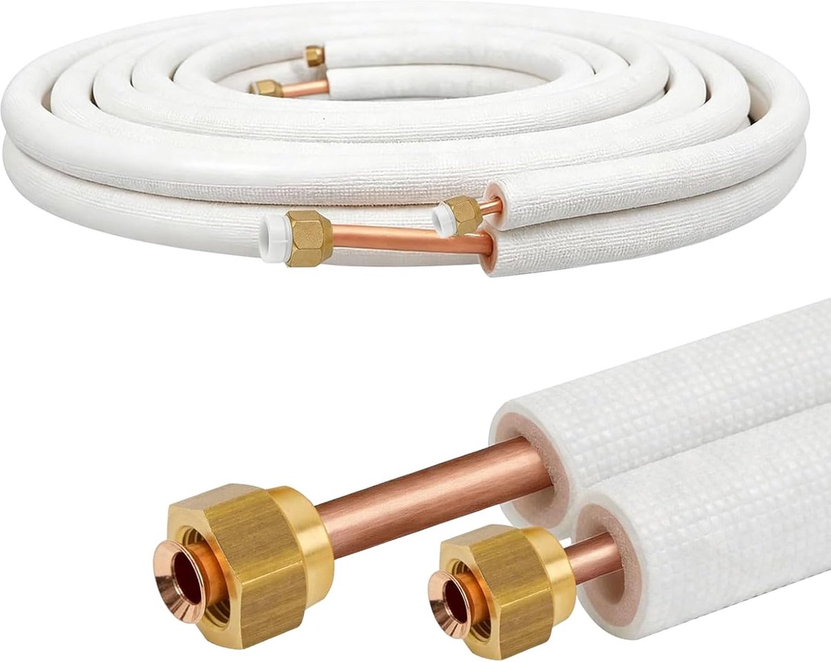 Airconditioner voor koperen buis 1/4" 3/8" 3M voor split-airconditioners met koelmiddelen R32, R410A en R407C
