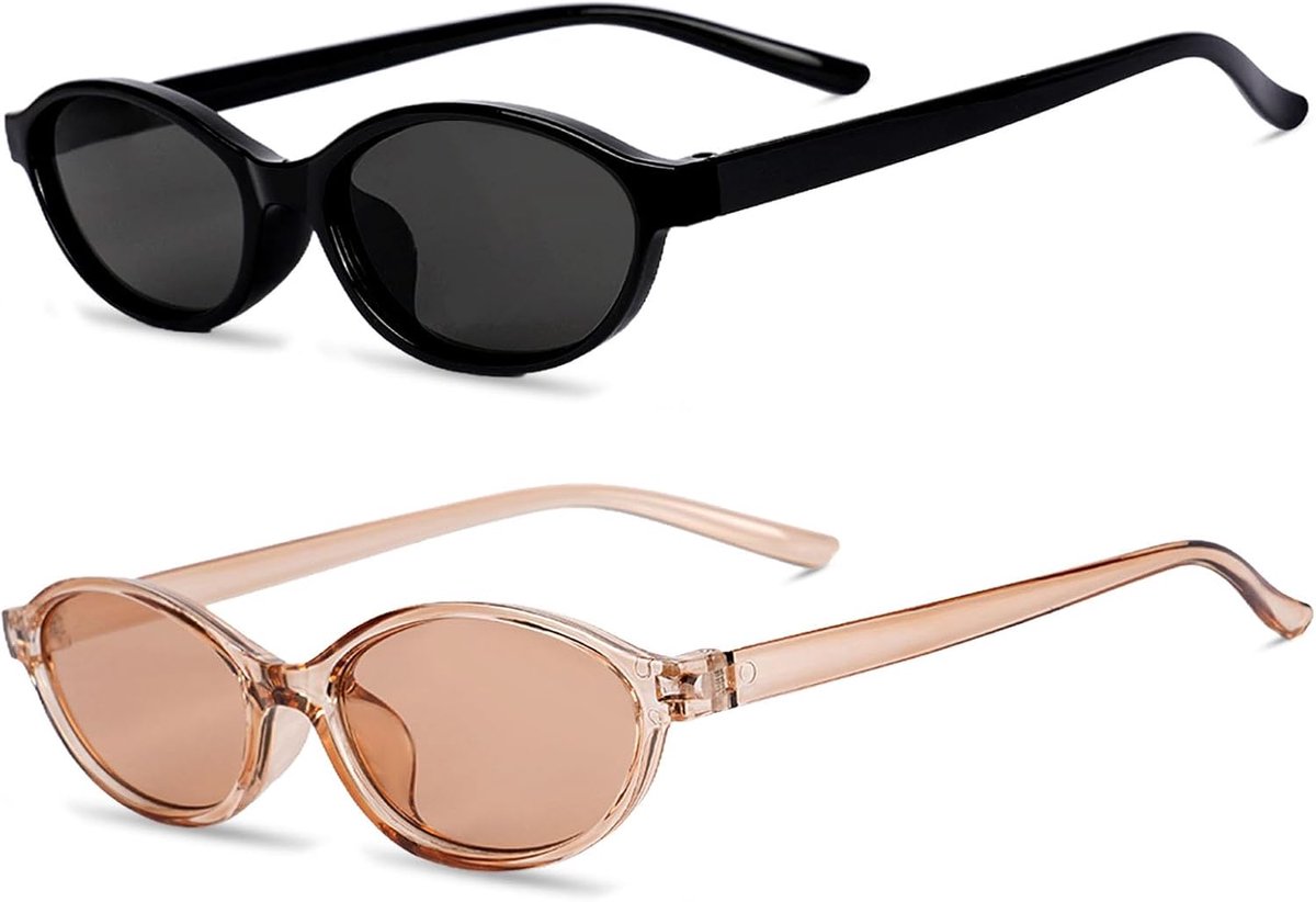 zonnebril, retro ovale zonnebril voor dames en heren, trendy zonnebril, klassieke ultralichte bescherming, voor camping, fotografie, outdoor, geschenken voor vrouwen