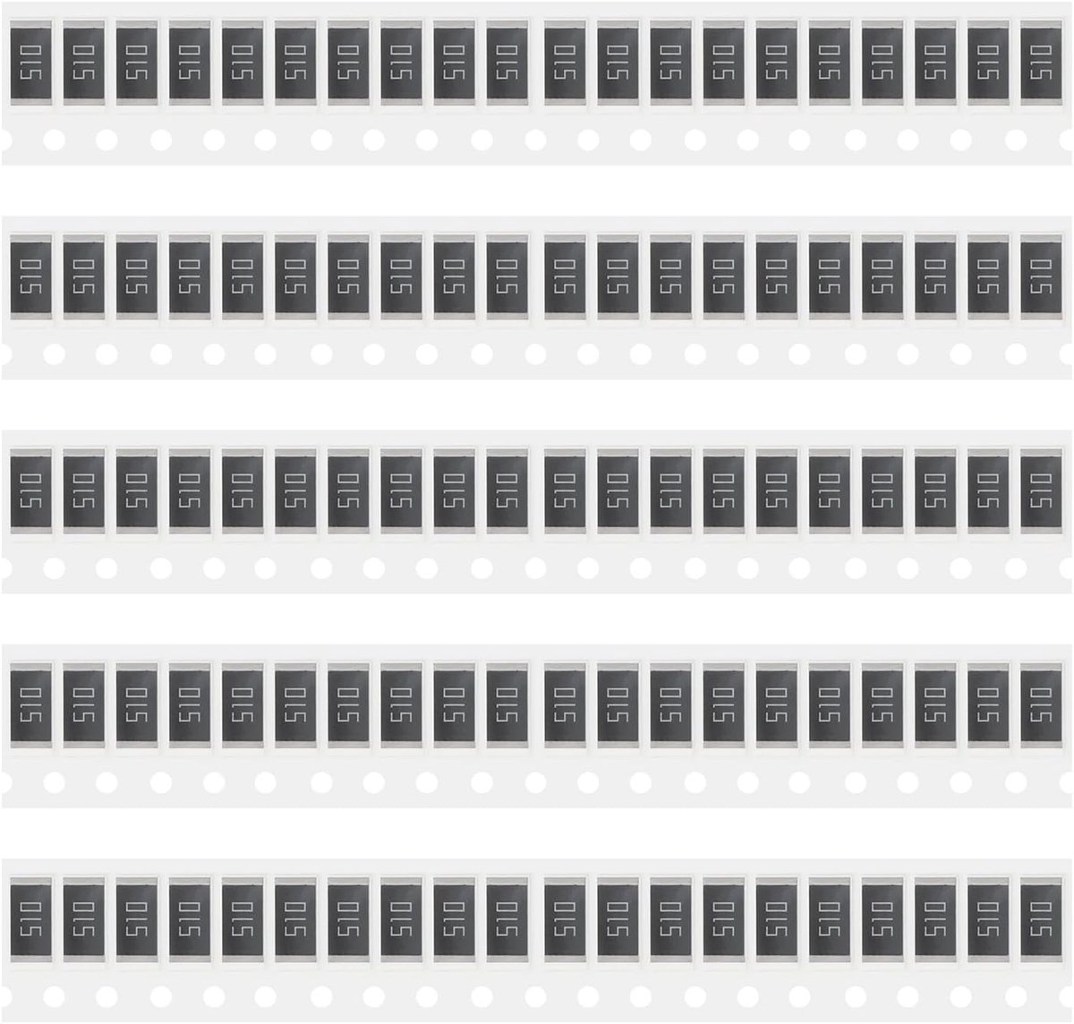Store 100 stks 51Ω 2512 1W ±5% Opbouw Weerstanden Compatibel met Ford Compatibel met Toyota Top Console Electronics