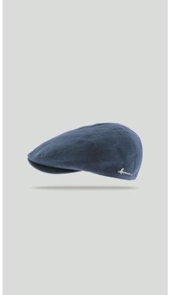 Herman casquette plate imperméable en coton huilé uie ideal pour les journées pluvieuses et venteuses