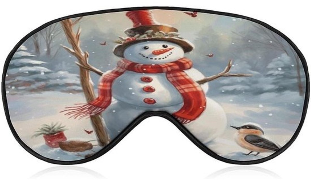 Oogmasker - Nachtmasker - Verbeteren Slaap - Verstelbaar Bandontwerp - 22 x 12 cm - Kerstprint