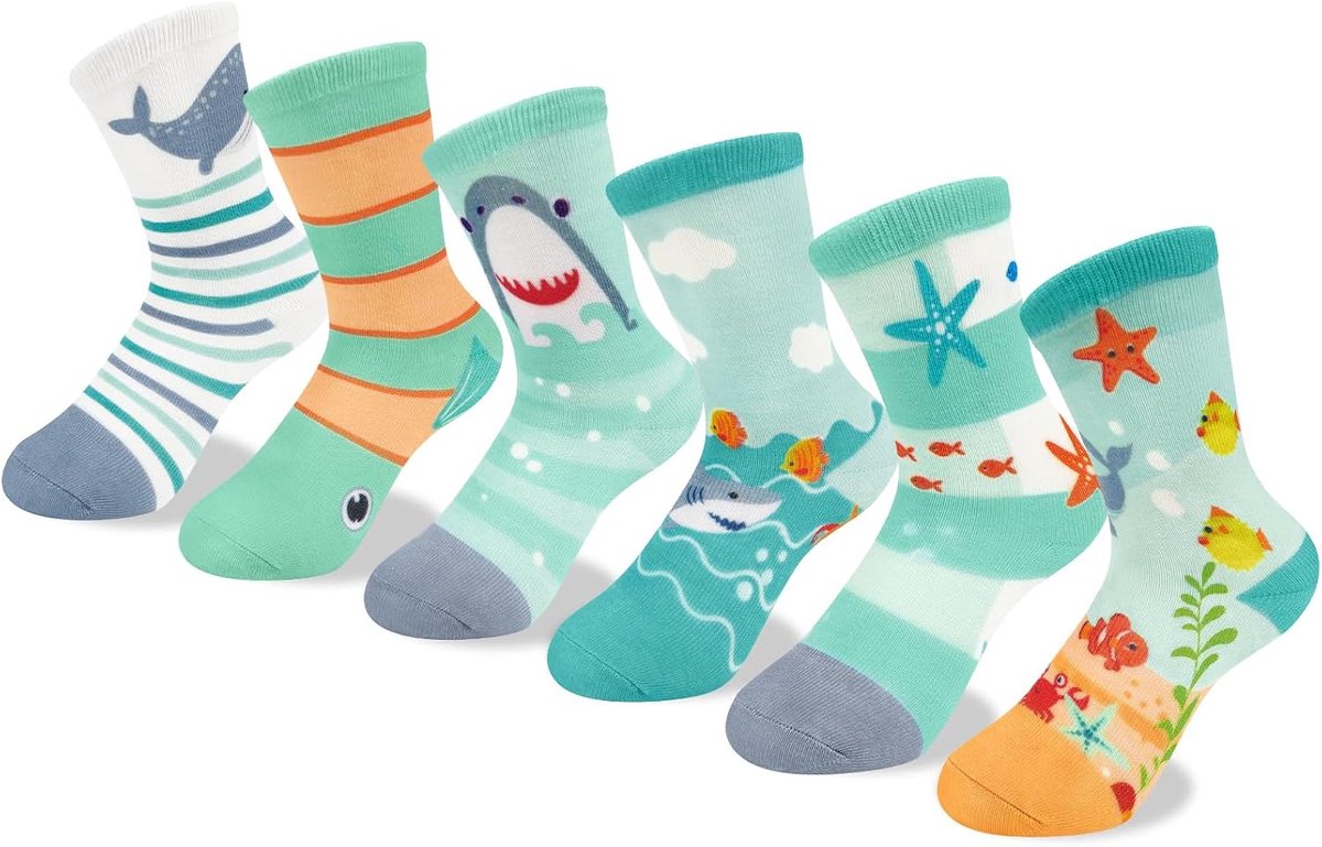 Sokken Kinderen Katoen Grappige Sneaker Crew Sokken 1-8 Jaar