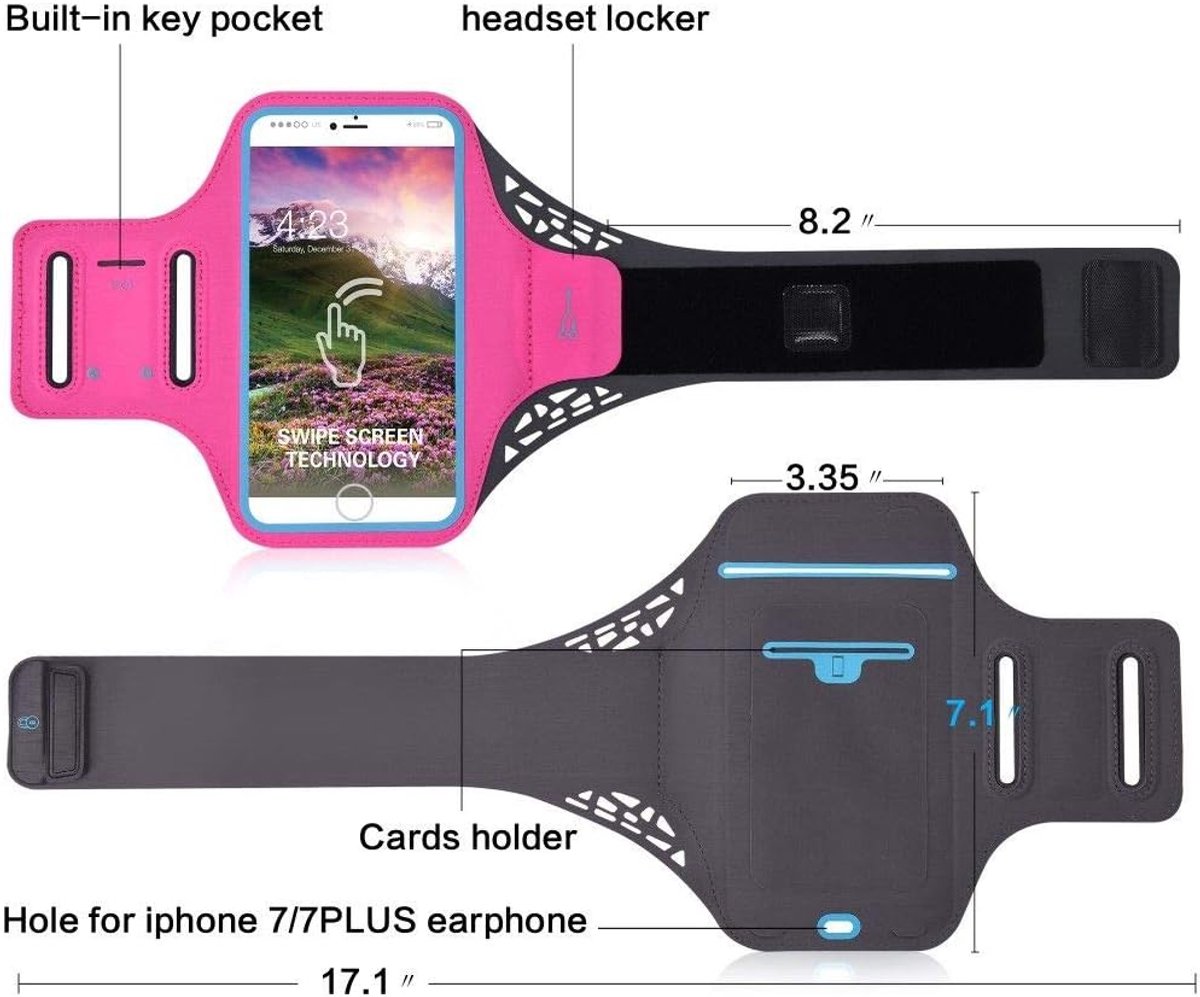 Hoes ultradunne armband sport wandelen hardlopen fitness fietsen sportschool voor vliegen FS506 Cirrus 3 - roze