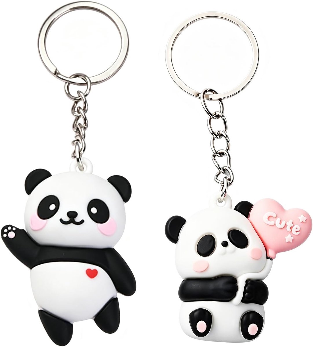 Set van 2, Panda sleutelhanger