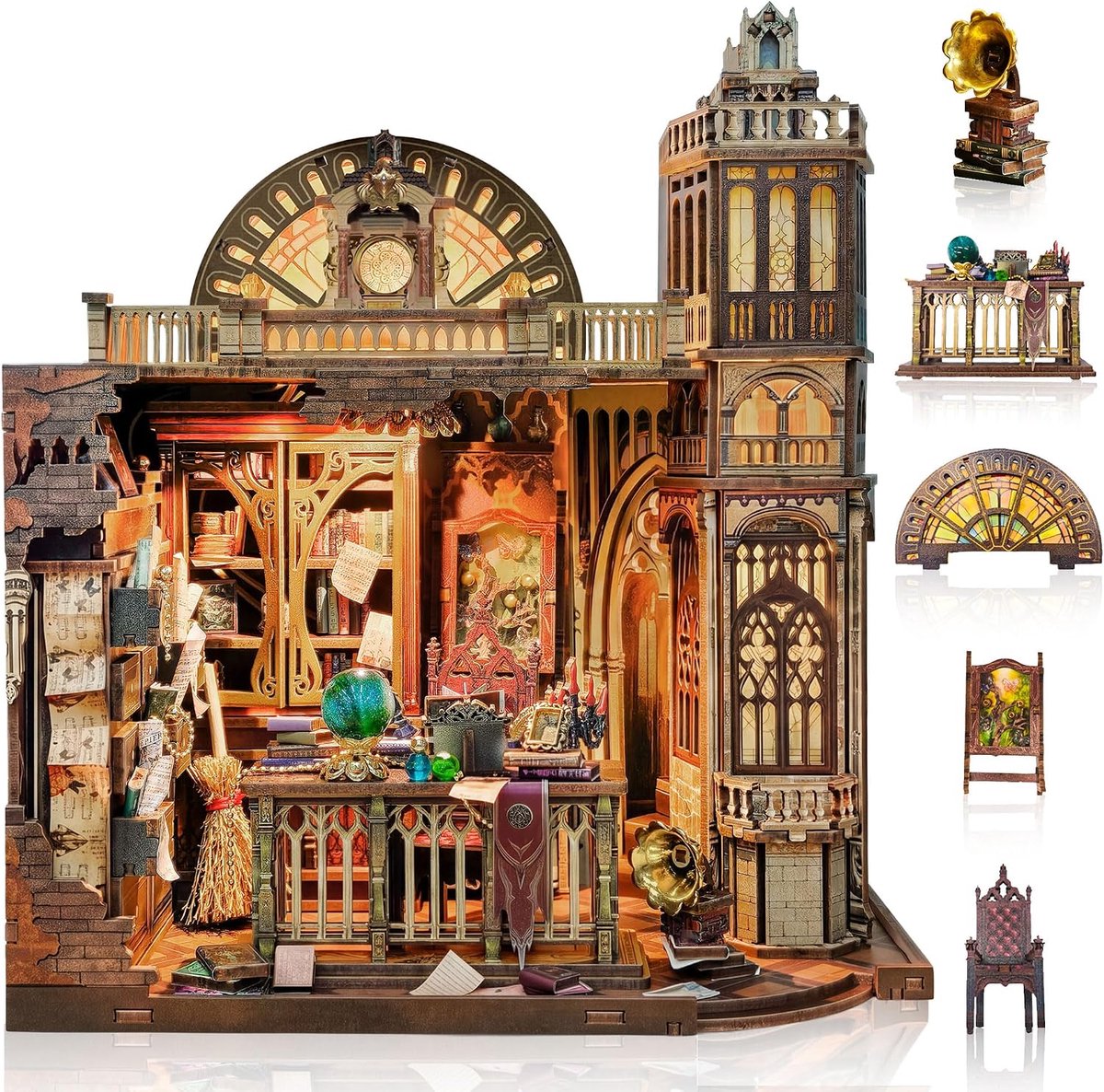 Book Nook Miniatuurhuisset, doe-het-zelf, volwassenen, met