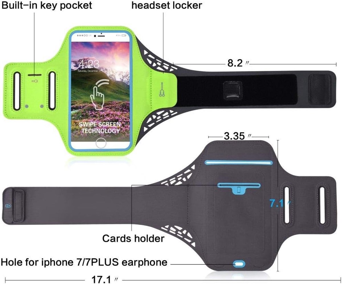 hoes ultradunne armband sport wandelen hardlopen fitness fietsen sportschool voor vliegen FS553 Cirrus 9 - GROEN