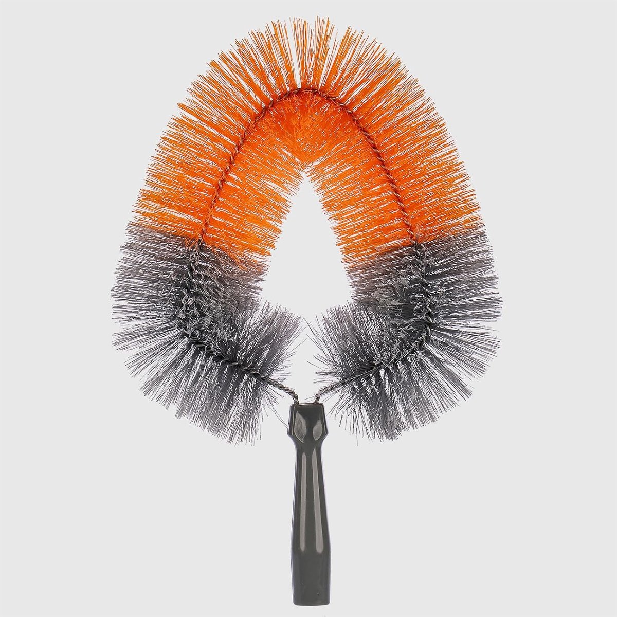 Briantina Spinnennet, handvat van kunststof met universele schroefdraad en veervezels van PVC, 39 x 26 x 10 cm