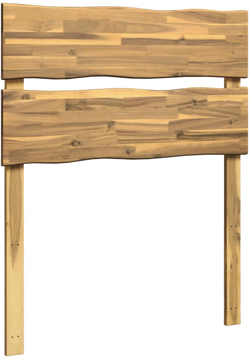 vidaXL Live - Edge - Hoofdbord - ROSTOCK - Witgewassen - 75 - cm