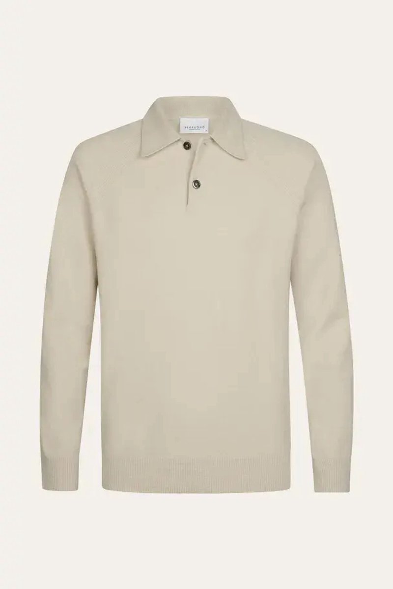 Profuomo Polo LS Sand Chenille PPXJ30036D