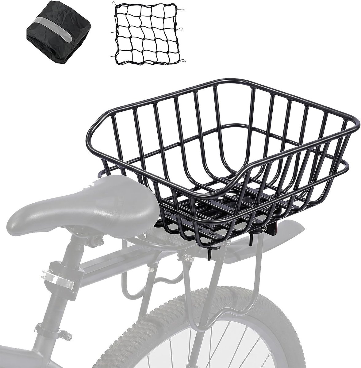 Fietsmand - Aluminium - 40 x 32,5 x 17 cm - Voor op de Fiets
