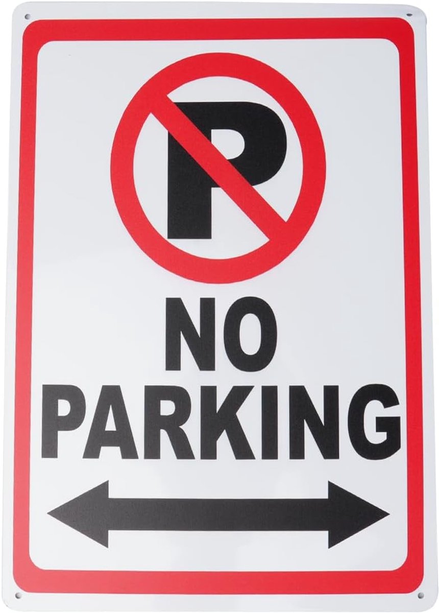 Dailygoods- Parkeerbord Aluminium - Geen Parkeren Bord - Waterdicht - Duurzaam - Voorgeboorde Gaten - 20 x 30 cm - Verbodsbord