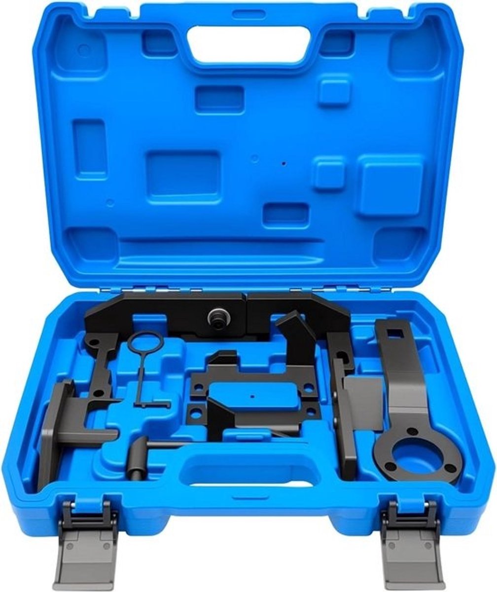 Distributieriemgereedschap Set - Motor Timing Tool - Motor Onderhoud - Specifieke Motormodellen - 36x26x8 cm - Zwart