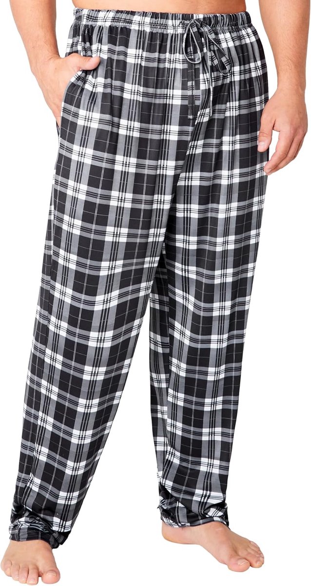 Trend Pyjamabroek voor heren, tieners, zachte, ademende loungebroek met zakken, pyjamabroek, loungewear, cadeaus voor mannen