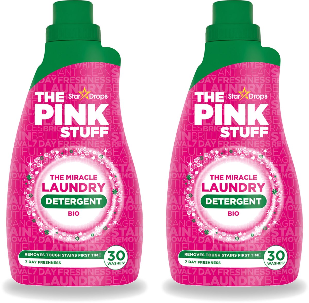 2 x The Pink Stuff BIO - Wasgel - Wasmiddel - Biologisch - 30 Wasbeurten - 960ml - Voordeelverpakking - 2 stuks
