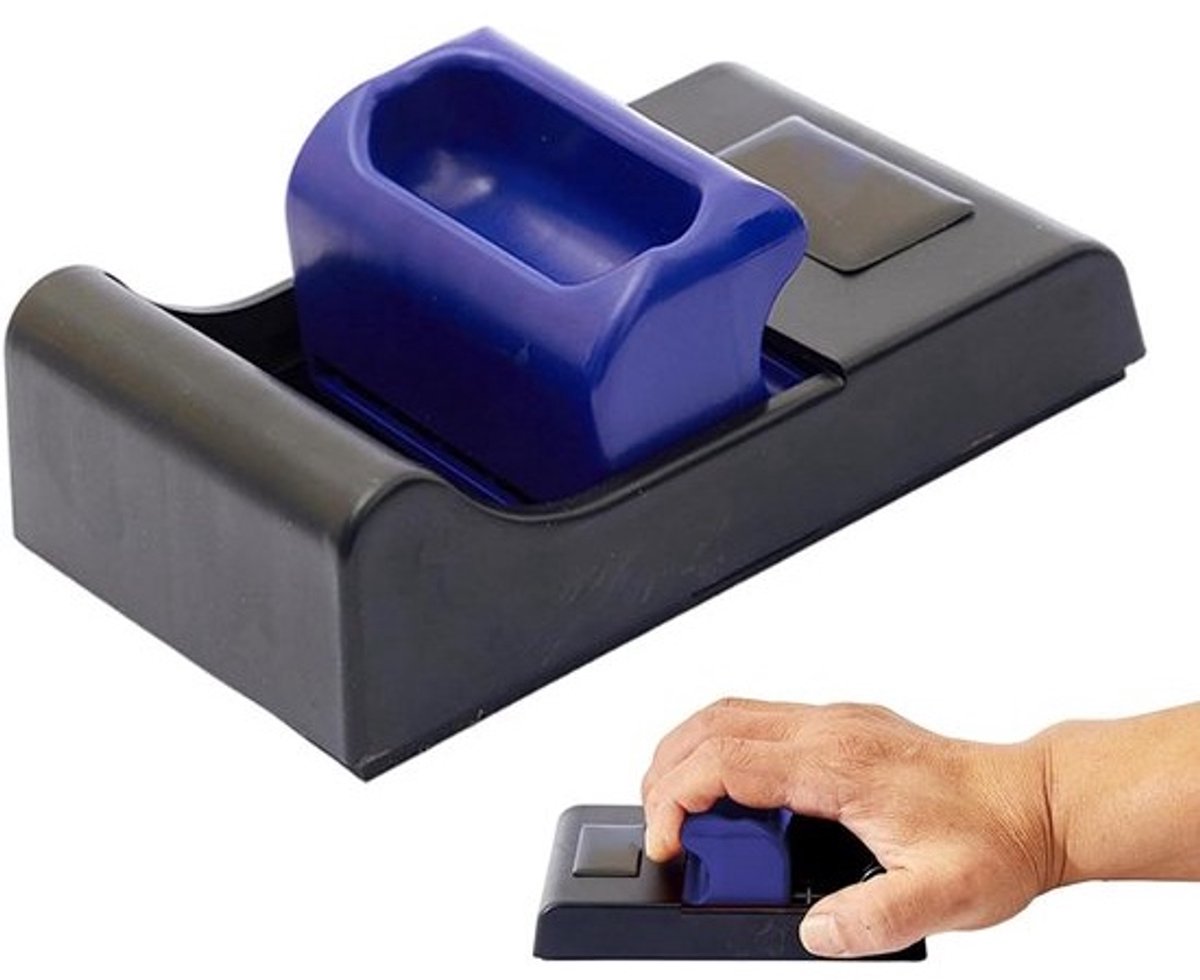 Vingerversterker - Handtrainer Grip - Kracht Opbouwen - Instelbare Weerstand - 16x10x5 cm - Zwart