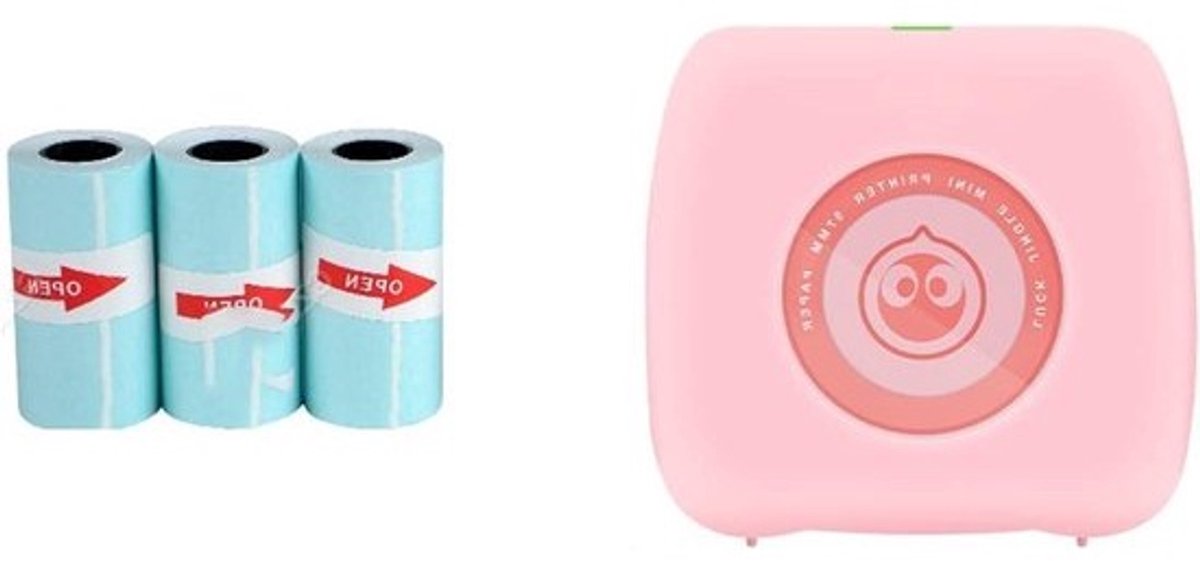 Mini Labelprinter - Zakprinter Foto Printer - Labels Printen - Draadloos Thermisch Printen - 57x30mm - Wit