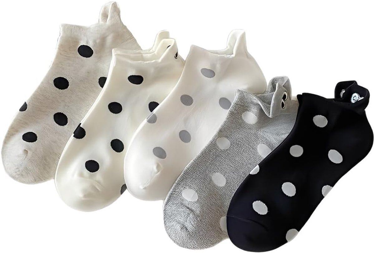 Sokken, korte sokken, dames, fantasie, lage sokken, dames, kort, onzichtbaar, patroon, 35-38, katoen, ademend, voor fitness, sport