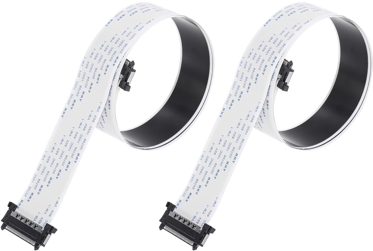 Flexibele platte lintkabel, 2 stuks, 41 pinnen, 800 mm, 0,5 mm pitch, FPC FFC-kabel voor LCD-scherm, auto, audio, dvd-speler, laptop, scherm