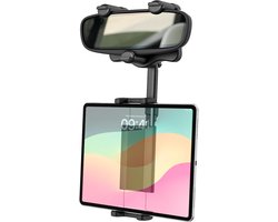 tablethouder, vrachtwagen, grote achteruitkijkspiegel, iPad-houder met 360° intrekbare arm, autoachteruitkijkspiegelstandaard voor iPad Pro Air Mini, Galaxy Tab/Z Fold
