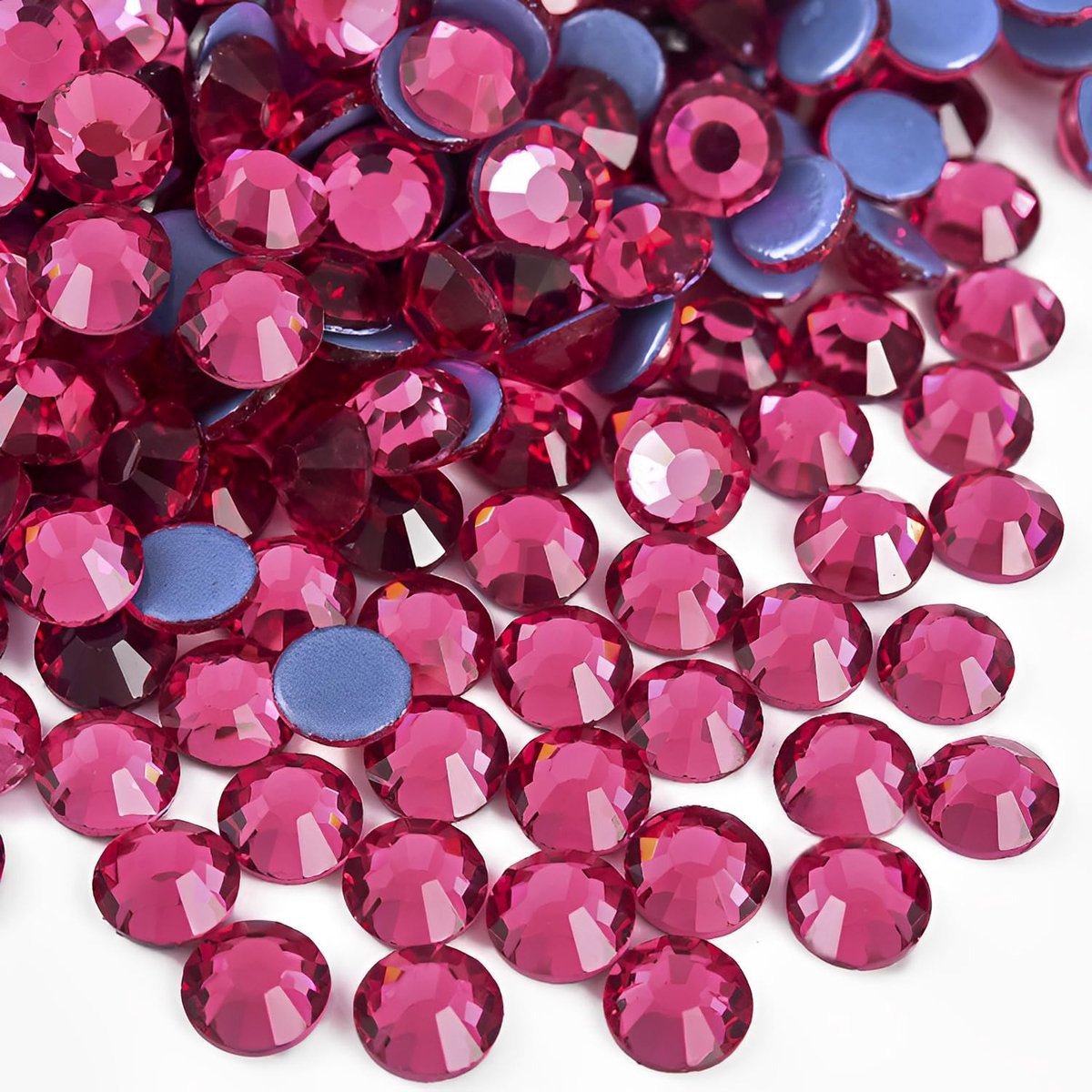 2880st Hotfix Kristal Flatback Strass Steentjes Glas Diamanten Edelstenen voor Handwerk Kunstambachten Decoraties Kleding Schoenen 3,2mm SS12 Roze
