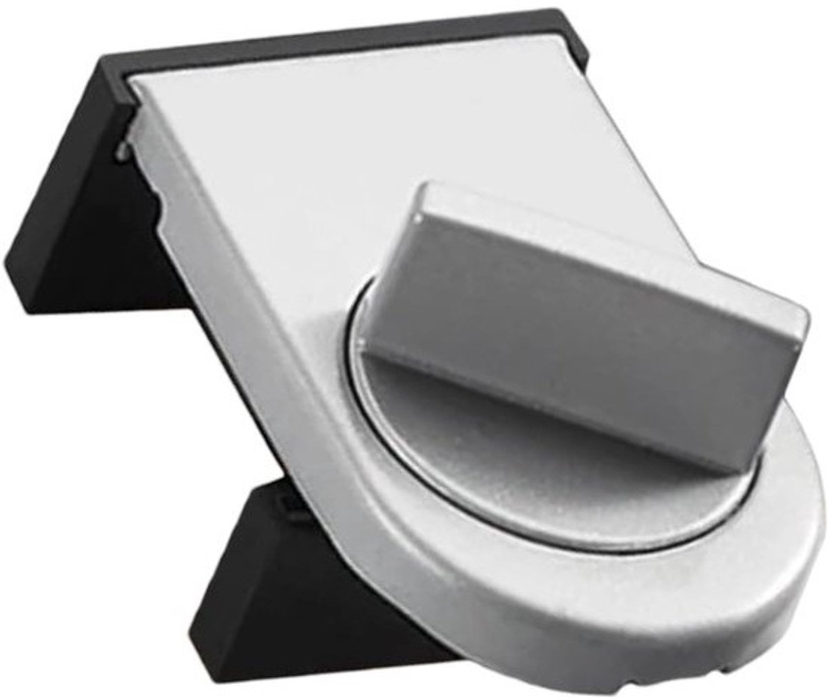 Kinderveiligheidsslot - Schuifdeur slot - Kinderen beschermen - Robuust metaal - 5.9 x 4.3 cm - Zilver
