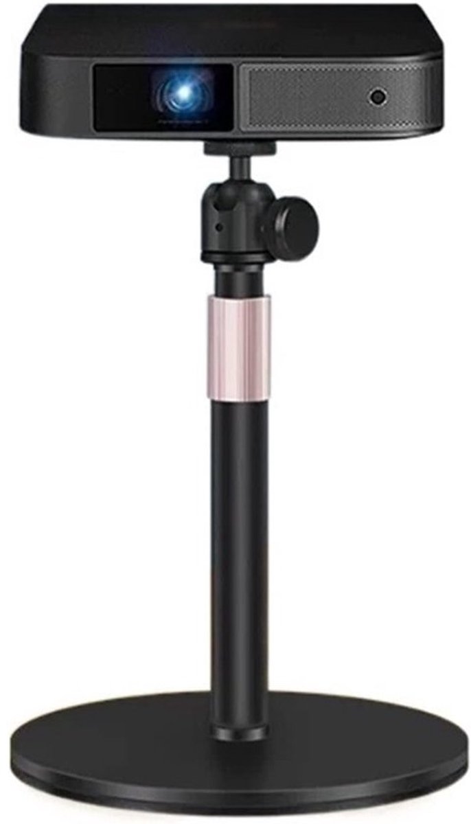Projector Stand - Projector Tafel - Home Cinema - Volledig Metalen Basis - 25-36cm - Zwart