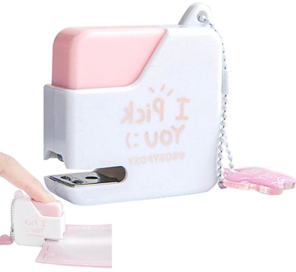 Kleine nietmachine - Mini nietmachine Bureau nietmachine - Papierwerk organiseren - Stijlvol kubusvormig ontwerp - 4 x 4.5 cm