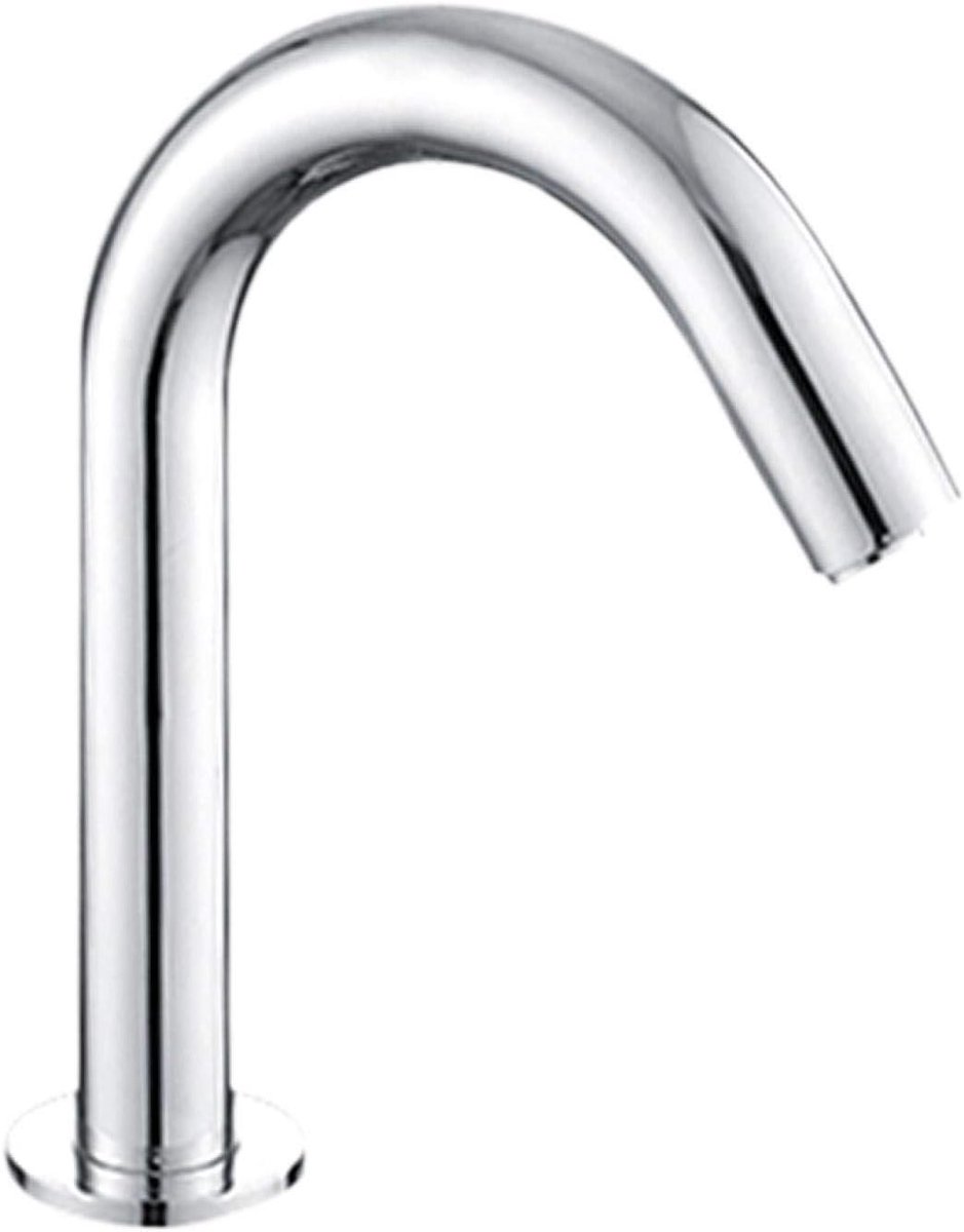 Dailygoods - Automatische Sensor Kraan - RVS Touchless Badkamer Faucet - Modern ontwerp - Waterbesparend - Makkelijk te installeren - Geschikt voor el