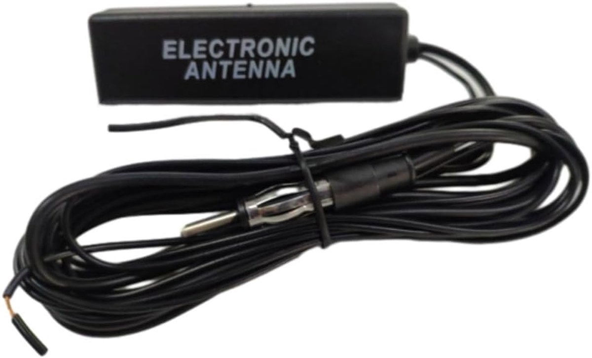 Dailygoods- Auto Antenne Universeel - Versterkte Antenne - Geschikt voor Auto's/Motoren/Boten - 12V - 10cm x 2cm x 2.2cm - Optimale AM/FM Ontvangst -