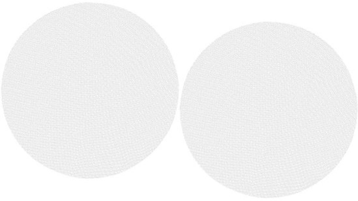 Herbruikbare Stoommatten - Anti-kleef Pads - Gezond Koken - Direct Contact Voedsel - 6 Vellen 26cm - Wit