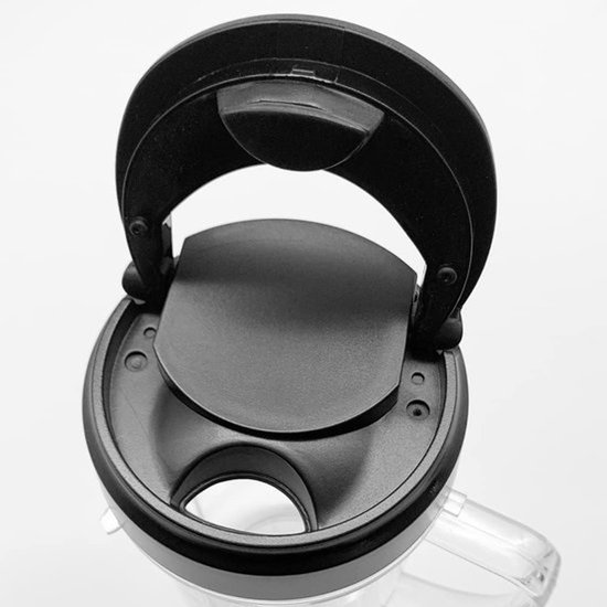 Blender Deksel Set - To-Go Deksel - Smoothies Maken - Vaatwasserbestendig BPA-vrij - 2 stuks - Transparant — afbeelding 2