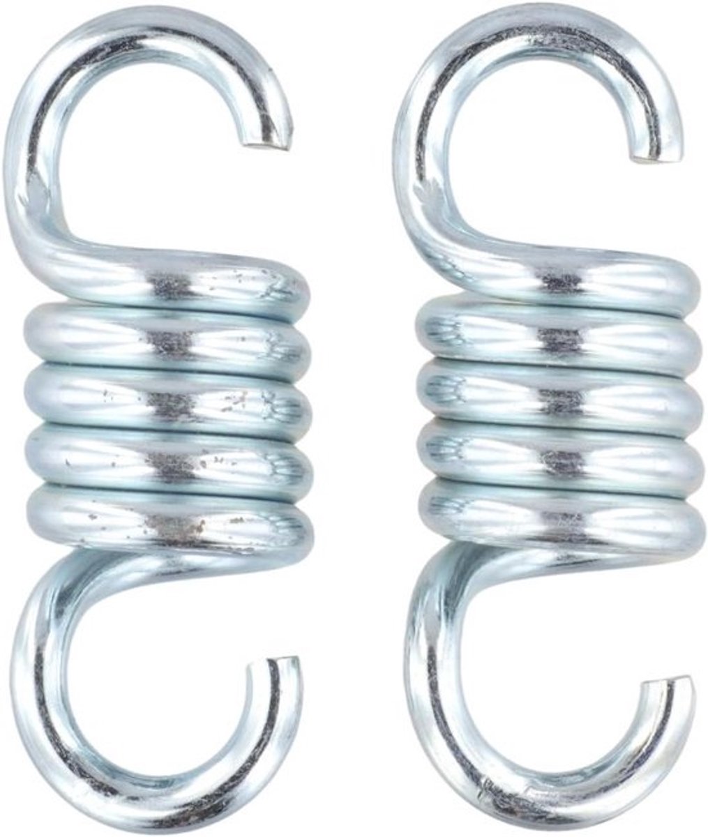 Schommelveren - Hangstoel Ophanging - Ontspannen Zitten - 650kg Draagkracht - 113mm Lengte - Zilver