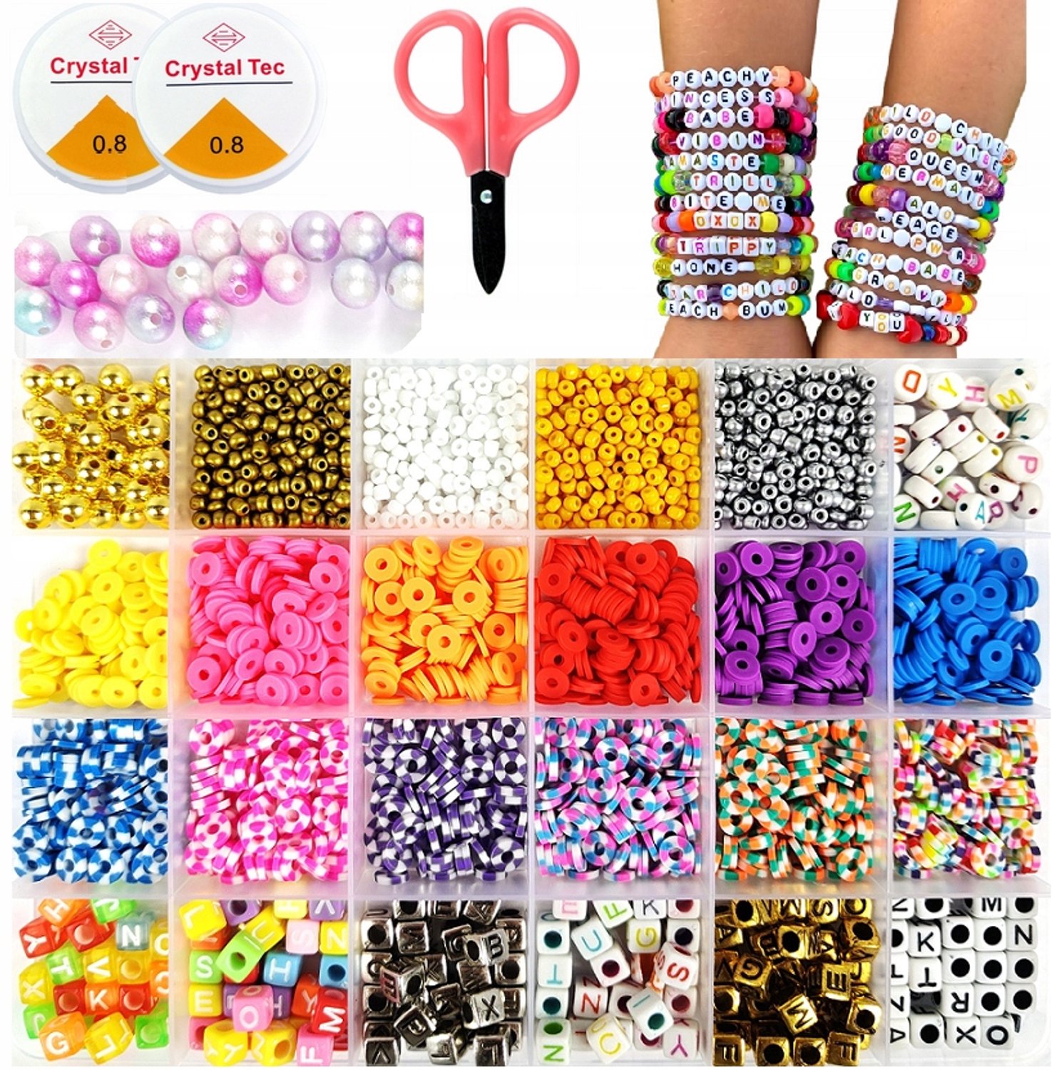 Grote DIY Sieraden Maak Set: Kralen, Letters & Accessoires