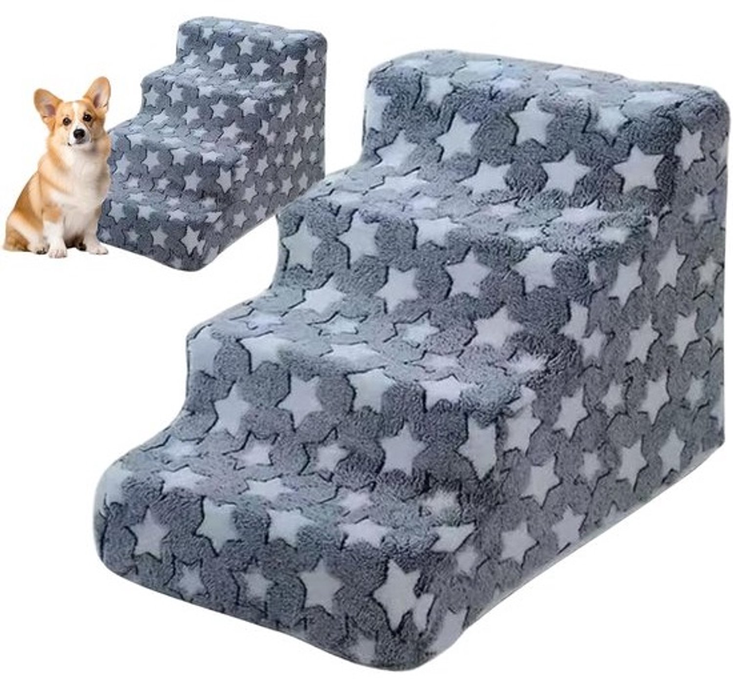 Huisdier Trap - Hondenladder Kattenhelling - Veilige Toegang - Antislip Basis - 54 x 37 x 39 cm - Blauw