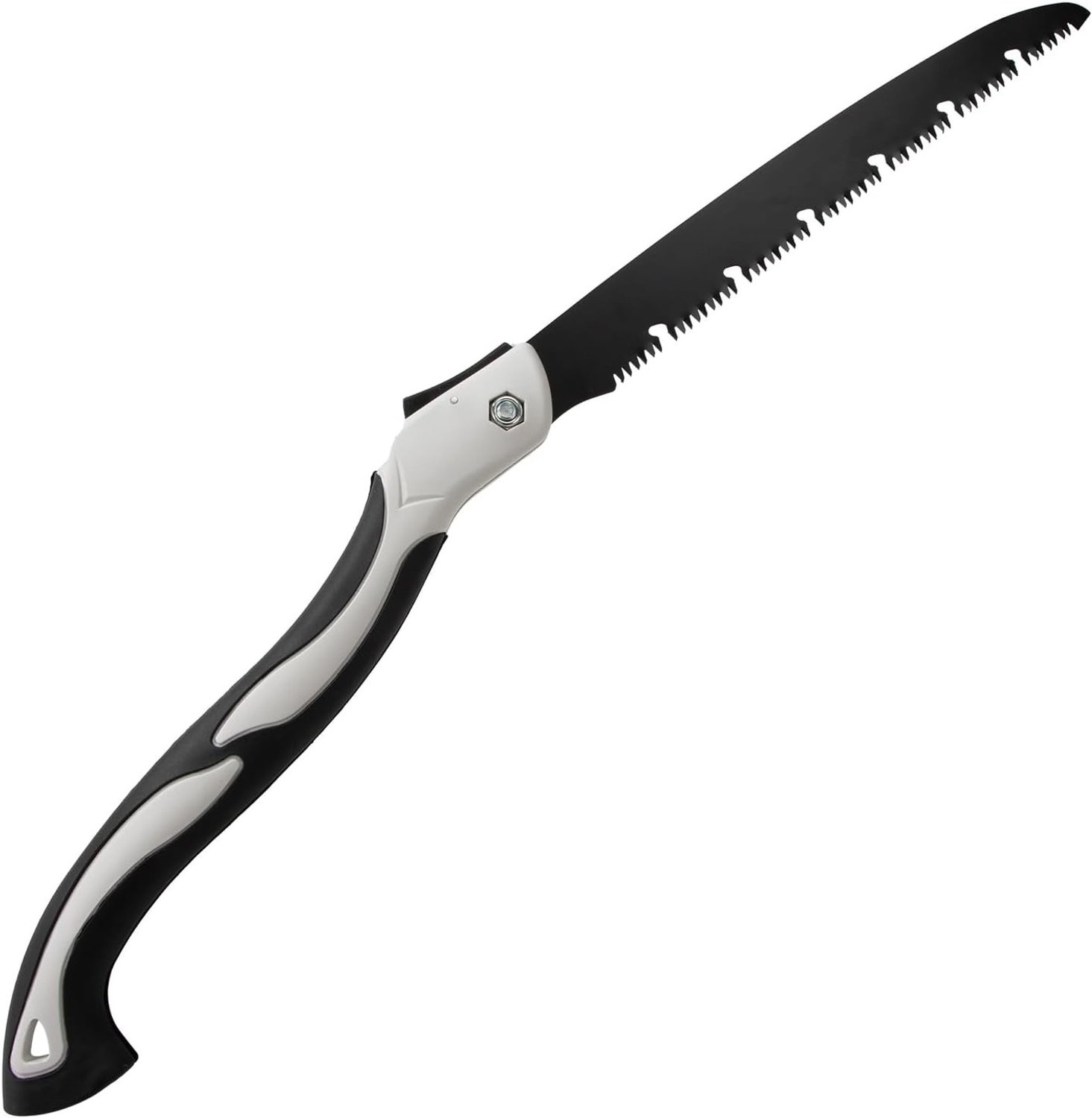 Vouwzaag - Zwart/Wit - 30 cm - Koolstofstaal met Ergonomische Handgreep - Voor Tuin- en Outdoorprojecten