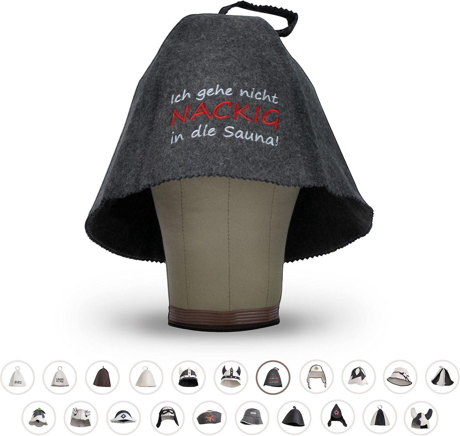 Saunahoed vilten hoed - sauna-accessoire voor dames en heren - inclusief sauna-gids - unieke wellness-ervaring - ShopVlot
